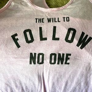 Under Armour Pink The Will to Follow No one Women’s Muscle Tank - Small
